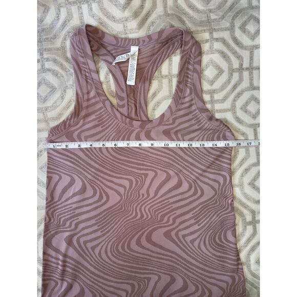 Athleta Momentum Seamless Tank Top Smoked Mauve Marble Racerback Size Small - Picture 3 of 7